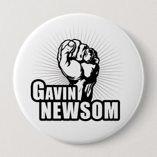 Vote Gavin Newsom 10 Cm Round Badge