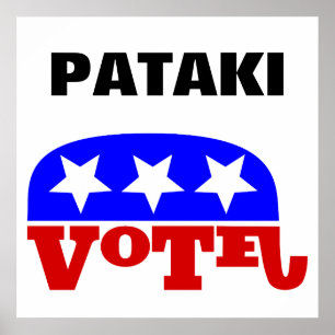 Vote George Pataki Republican Elephant Poster