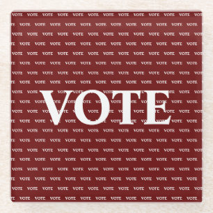 Vote Glass Coaster