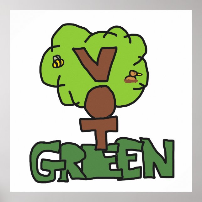 Vote Green Party Poster (Front)