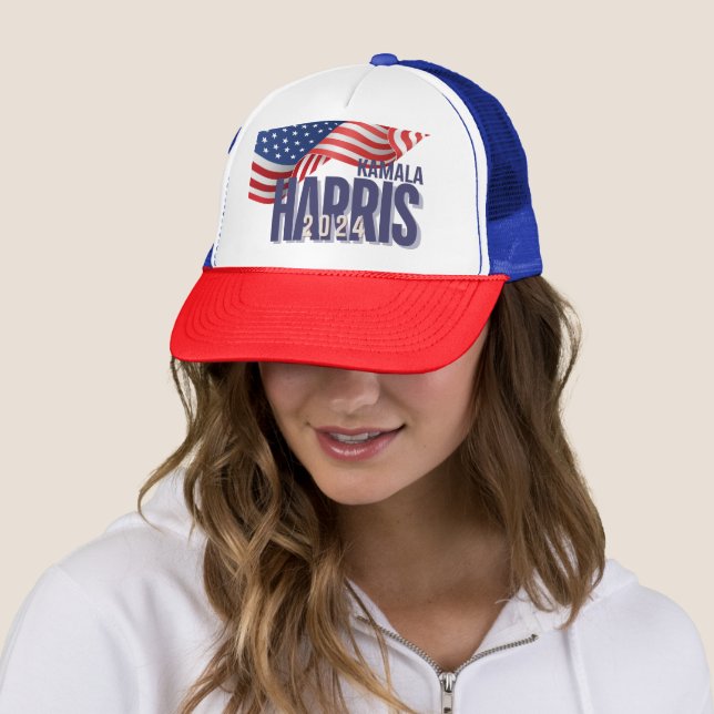 Vote Harris Election 2024 Trucker Hat (In Situ)