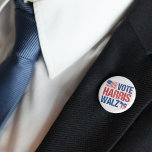 Vote Harris Walz American Flag Democrat Donkey<br><div class="desc">Vote for Harris Walz buttons with the American flag and democrat donkey in red,  white,  and blue. Kamala Harris and Tim Walz for president and vice president as the democratic party candidates in this cool,  patriotic design for the 2024 election.</div>