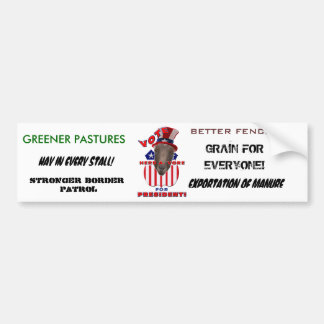 VOTE HERB A VORE FOR PRESIDENT! GOAT BUMPER STICKER