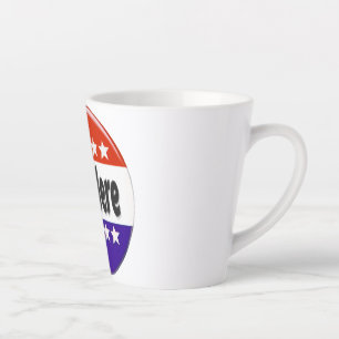 Vote Here Latte Mug