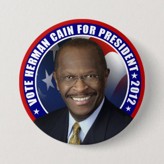 Vote Herman Cain 2012 7.5 Cm Round Badge