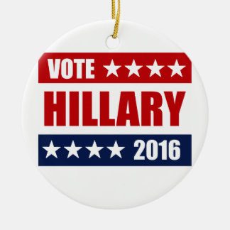 VOTE HILLARY 2016.png Ceramic Tree Decoration
