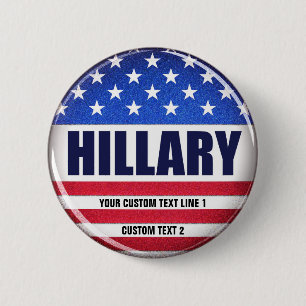 Vote Hillary button
