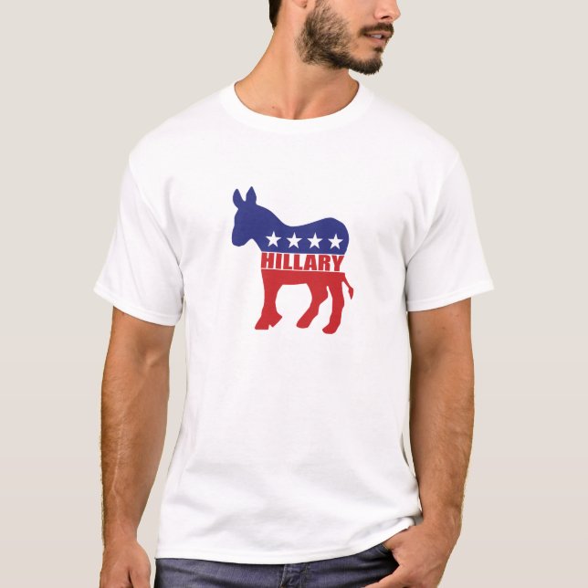Vote Hillary Democrat T-Shirt (Front)