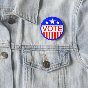 Vote In America 6 Cm Round Badge