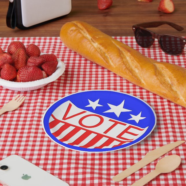 Vote In America   Paper Plate (Picnic)