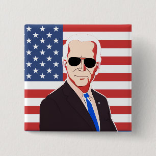 Vote Joe Biden 2024 Presidential Election 15 Cm Square Badge