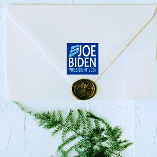 Vote Joe Biden President 2024 Blue Wood Art Stamp