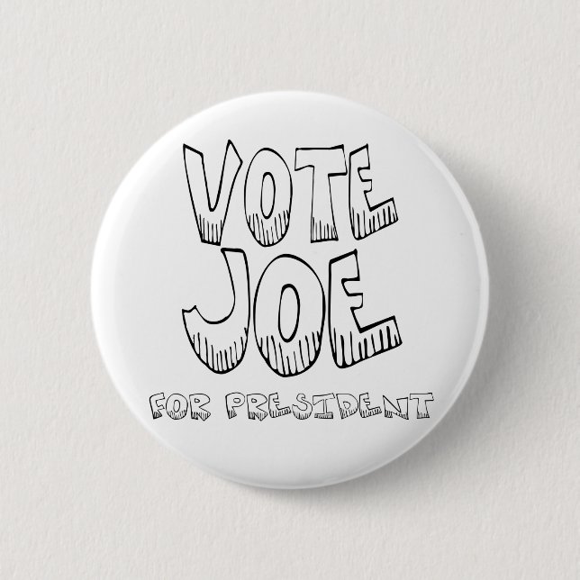 Vote Joe -Button 6 Cm Round Badge (Front)