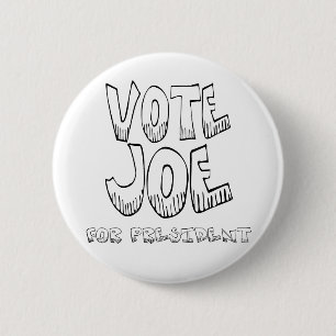 Vote Joe -Button 6 Cm Round Badge