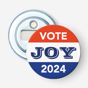 Vote Joy 2024 Harris Walz Bottle Opener