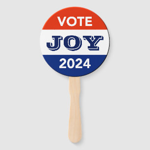 Vote Joy 2024 Harris Walz Hand Fan