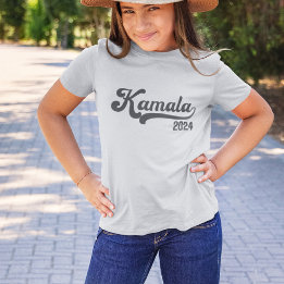 Vote Kamala Harris 2024 Grey Varsity Kids T-Shirt