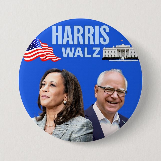 Vote-Kamala-Harris and Tim-Walz-2024_ 7.5 Cm Round Badge (Front)