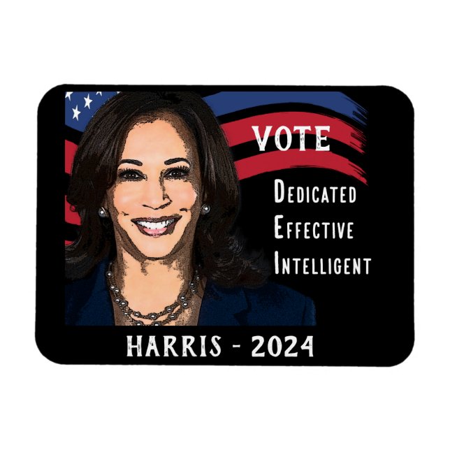 Vote Kamala Harris for President 2024 Magnet (Horizontal)