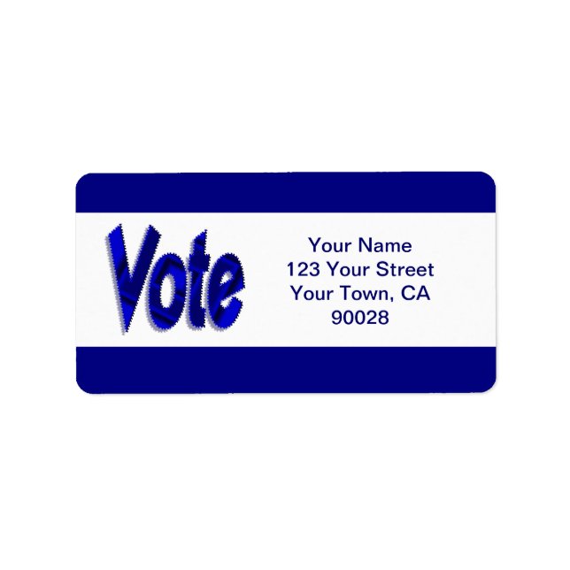 vote label (Front)