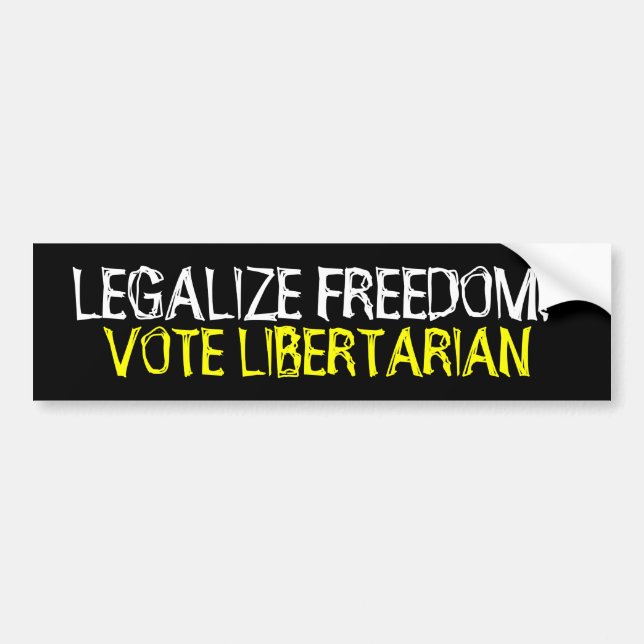 Vote Libertarian Bumper Sticker (Front)