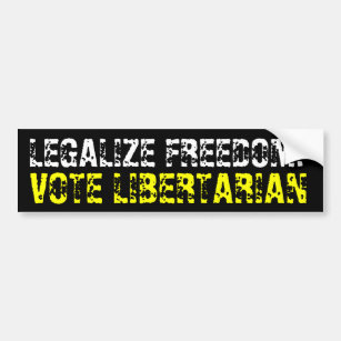 Vote Libertarian Bumper Sticker