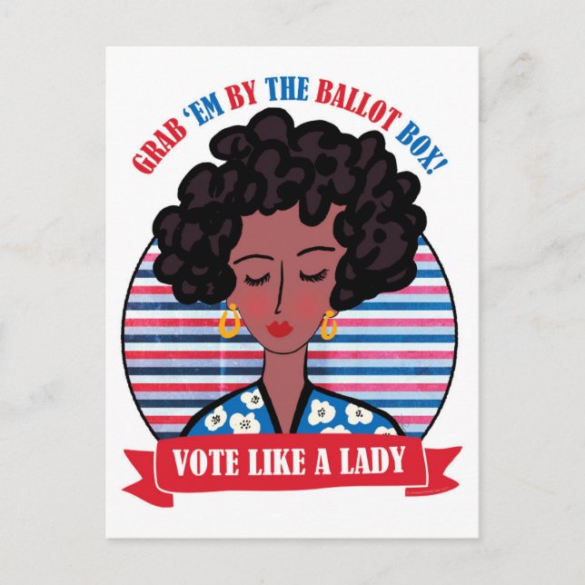 Vote Like A Lady Postcard (Front)