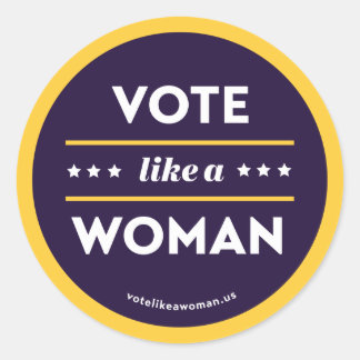 Vote Like a Woman Sticker