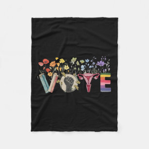 Vote Like Ruth Sent You Flowers Feminist Lgbt Prid Fleece Blanket