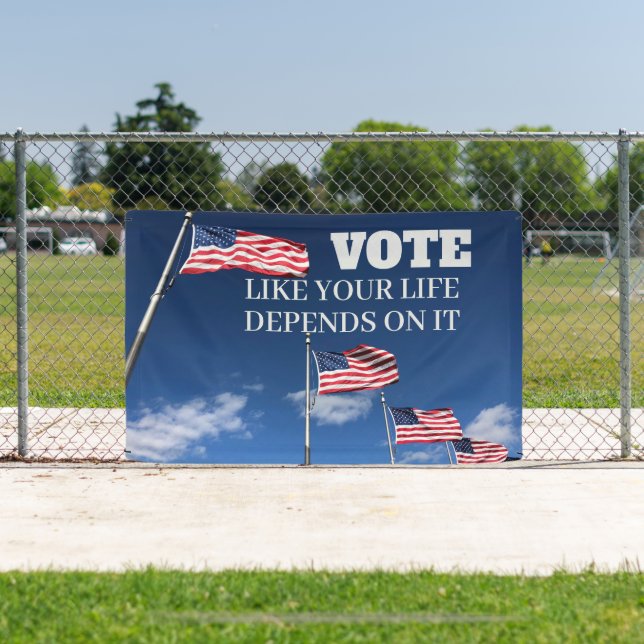Vote Like Your Life Depends On It 2024 Election Banner (Insitu)