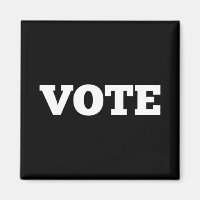 Vote Magnet with Black Background
