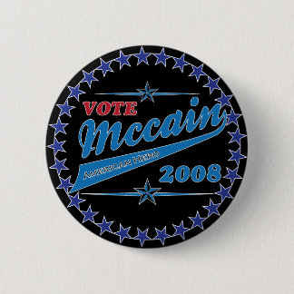 Vote McCAIN an American Hero election 2008 6 Cm Round Badge