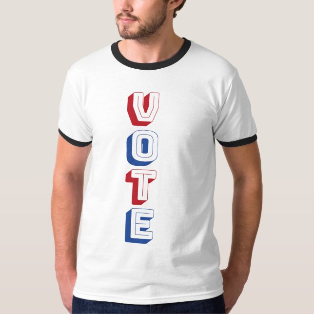 Vote! Men's Ringer Tee (Front)