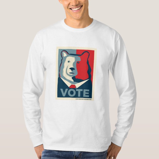 VOTE MensLong Sleeve Shirt (Front)