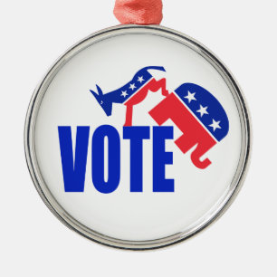 VOTE METAL TREE DECORATION