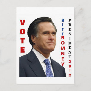 Vote Mitt Romney 2012 Postcard