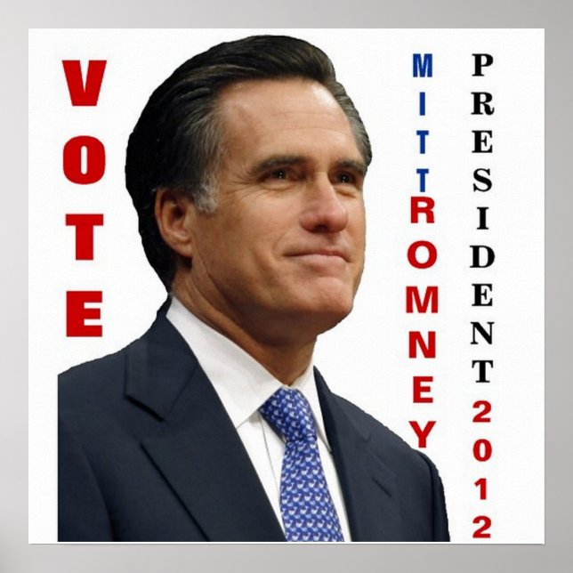 Vote Mitt Romney 2012 Poster (Front)