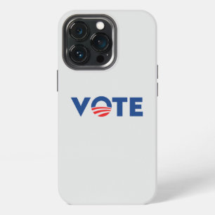 Vote modern hope typography democrat light grey iPhone 13 pro case