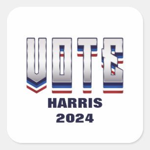 Vote Modern Typography - Election Square Sticker