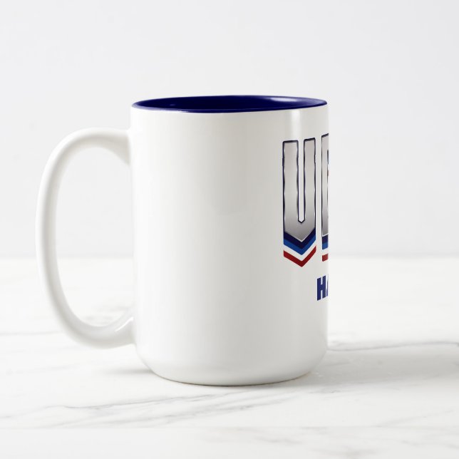 Vote Modern Typography - Election  Two-Tone Coffee Mug (Left)