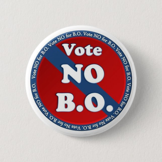 Vote No for B.O. 6 Cm Round Badge (Front)