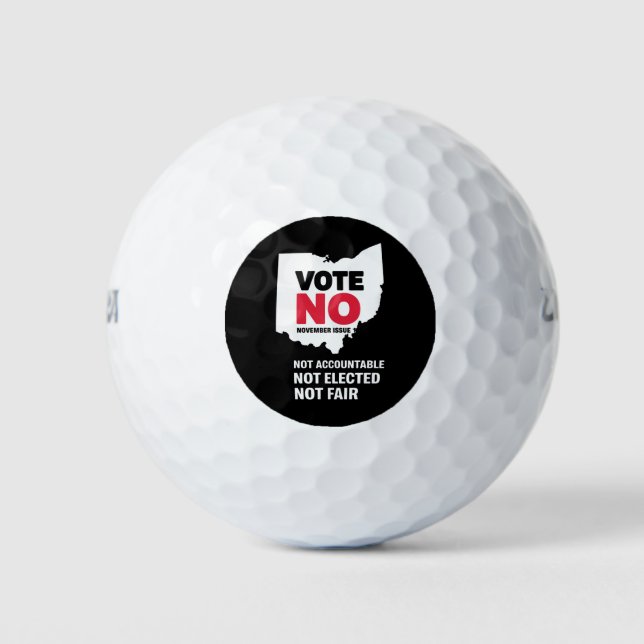 Vote No November Issue 1  Golf Balls (Front)