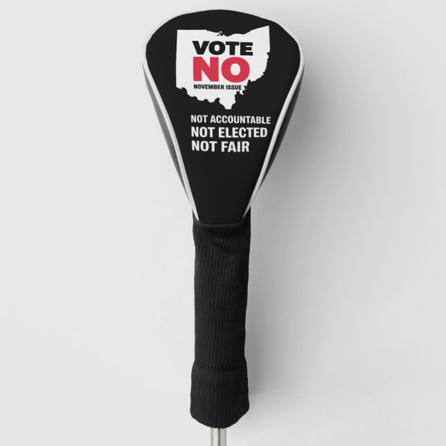 Vote No November Issue 1  Golf Head Cover (Front)
