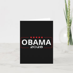 Vote Obama 2028 Retro Obama President 2028 Obama 2 Card