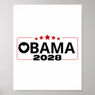 Vote Obama 2028 Retro Obama President 2028 Obama 2 Poster