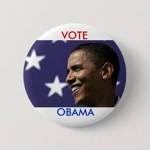 Vote Obama 6 Cm Round Badge