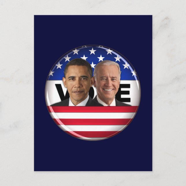 Vote Obama & Biden Postcard (Front)