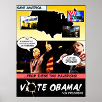 VOTE OBAMA! Election Comic Strip P... - Customised