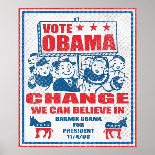 Vote Obama Poster (Front)