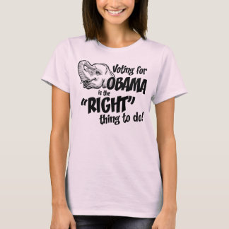 Vote Obama Right Thing Baby Doll T-Shirt